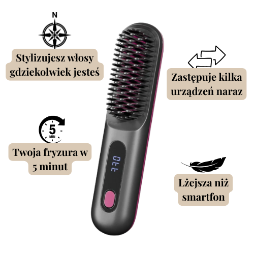 BlaskiUrok- grzebień z prostownicą